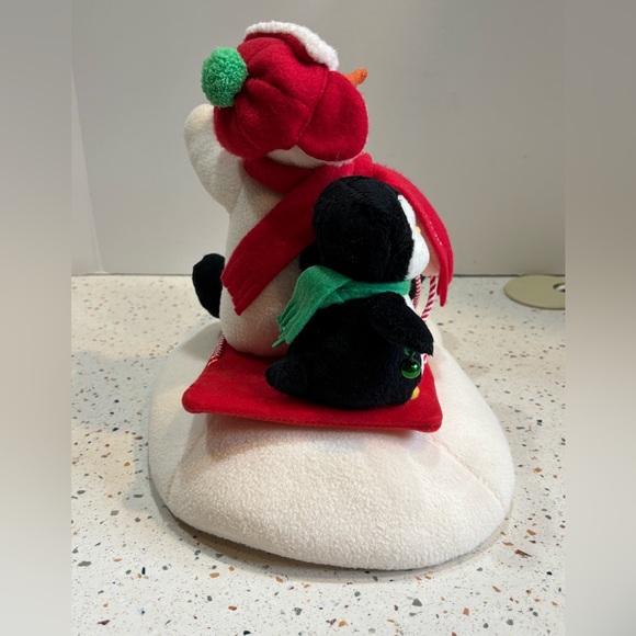Hallmark Jingle Pals Snowman,‎ Penguin & Puppy Sledding Musical Plush - Picture 8 of 15